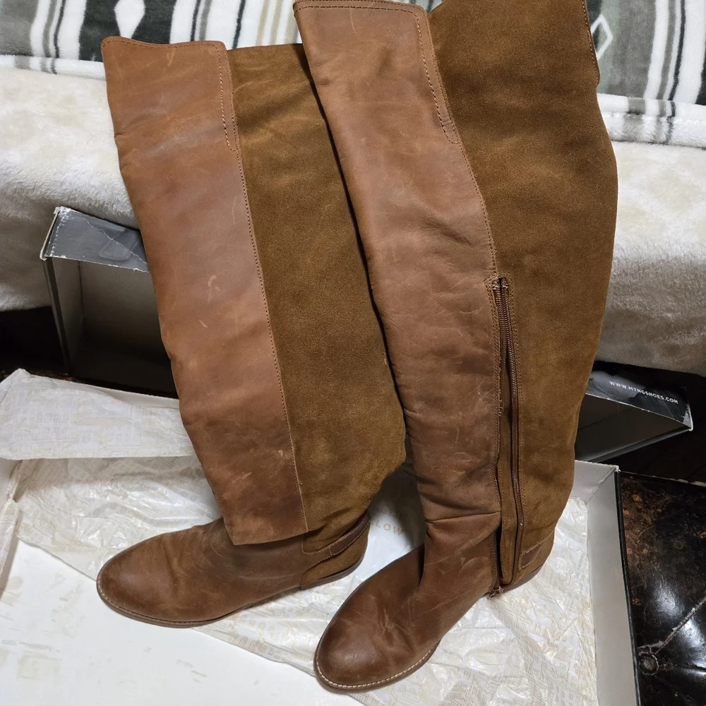 ⭐️MTNG over the knee suede boot